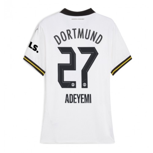 Fotballdrakt Dame Borussia Dortmund Karim Adeyemi #27 Tredjedrakt 2024-25 Kortermet